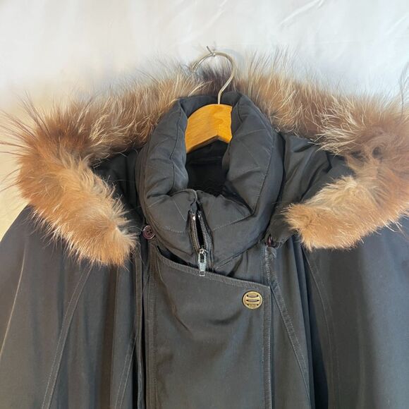 Utex Down Fill Insulated Puffy Coat Anorak Removable Faux Fur Hood Size 1-2X* - Picture 3 of 14